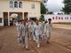 Vietnam: Former inmates being released from a re-education prison, location unknown